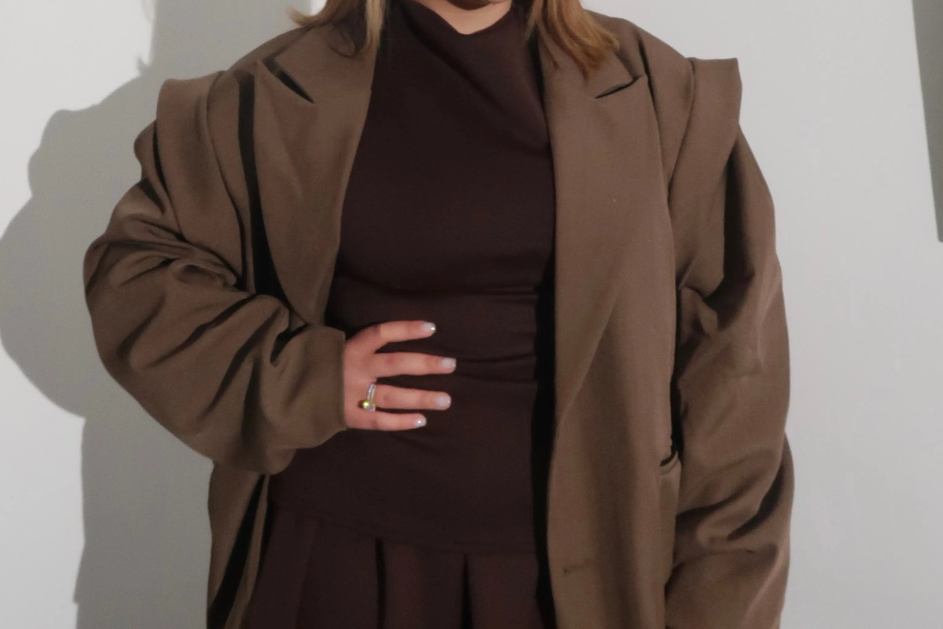 Blazer oversize avec ceinture MAISON ZINA