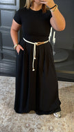 Pantalon palazzo noir MAISON ZINA